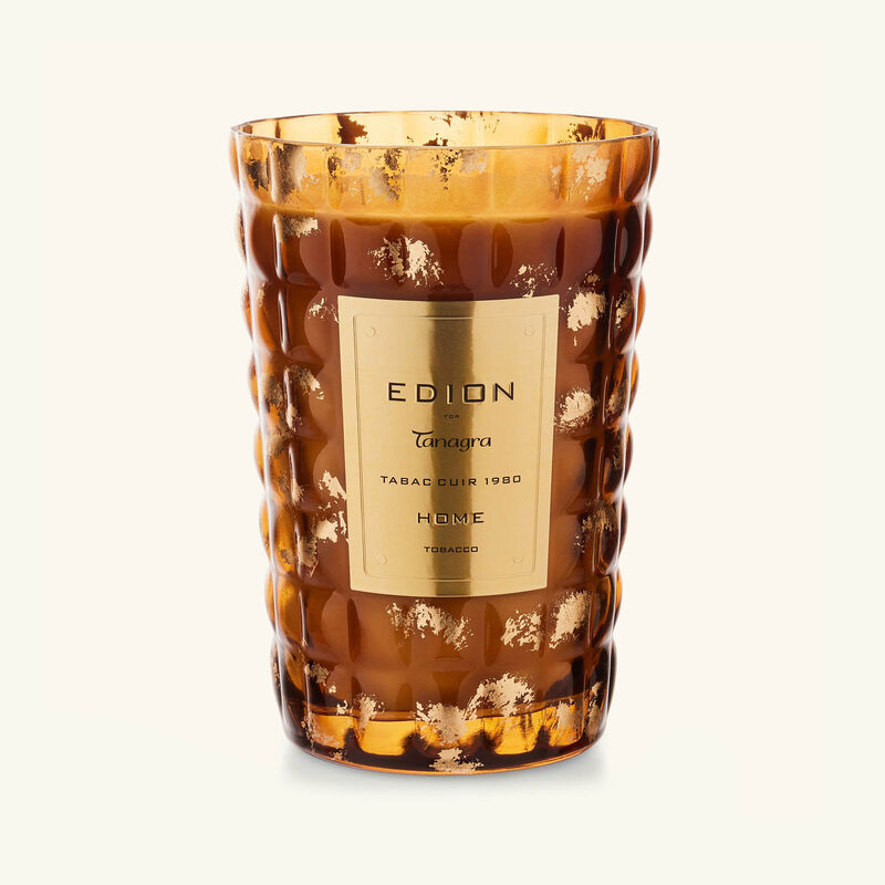 edion tobacco amber scented candle 4kg