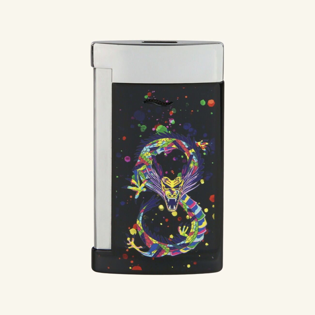 st dupont slim 7 year of the dragon lighter black