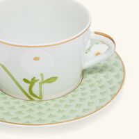 Praiana Tea Cup & Saucer Green bernardaud praiana tea cup saucer green