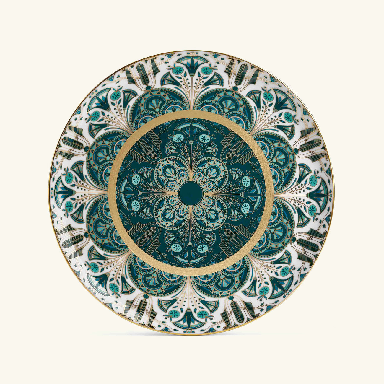 haviland r ves du nil tart platter round green 31cm