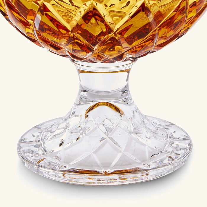 mario cioni   c baba footed incense burner amber