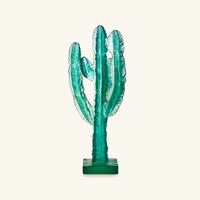 daum cactus sculpture medium green