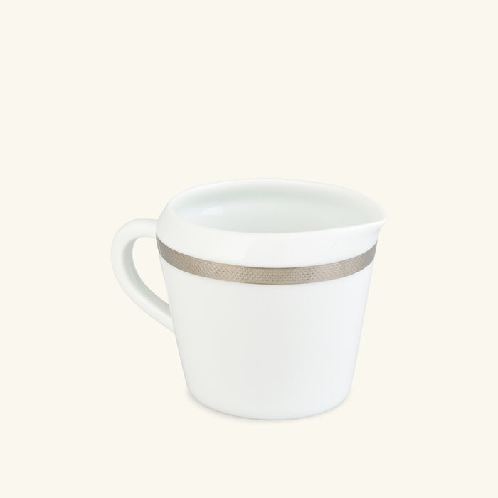bernardaud maille platine creamer white