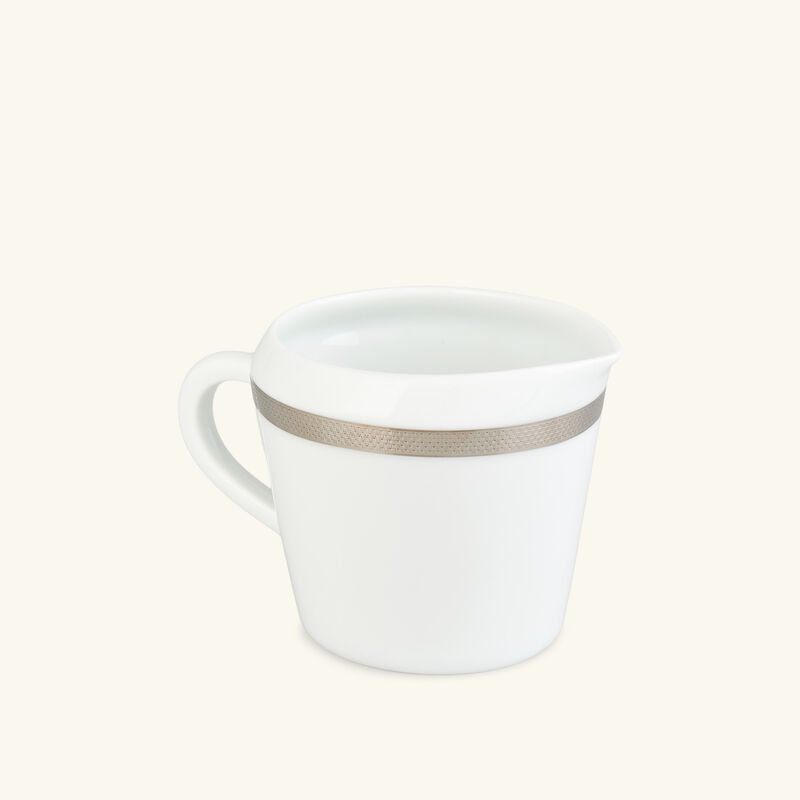 Maille Platine Creamer White bernardaud maille platine creamer white