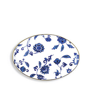 Prince Bleu Oval Platter, medium