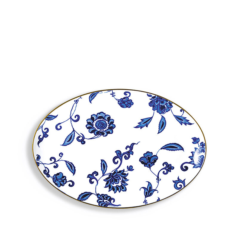 Prince Bleu Oval Platter, large