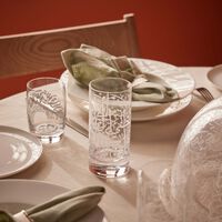 dimlaj thuluth tall tumbler clear set of 6
