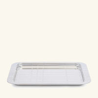 christofle graphik serving tray rectangular small silver plated
