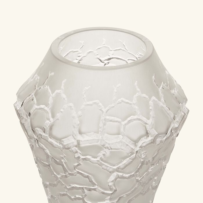 lalique terramineral caldera vase round small clear