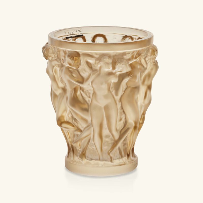 Bacchantes Vase Mini Gold lalique bacchantes vase mini gold