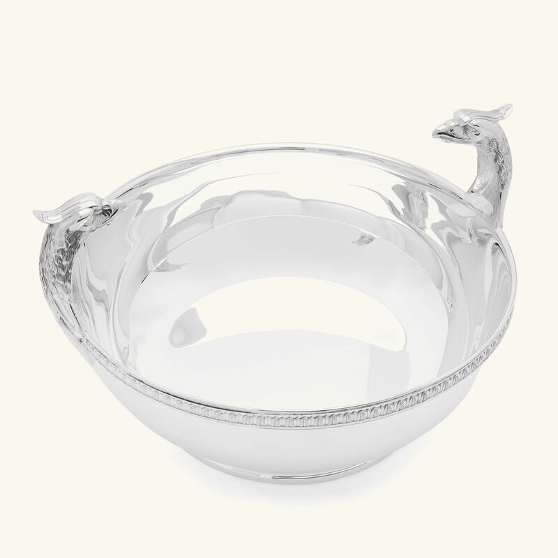 كريستوفل قطعة ديكور مركزية مالميزون على شكل رأس نسر باللون الفضي