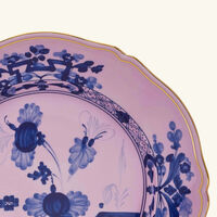ginori 1735 oriente italiano serving platter round pink 31cm