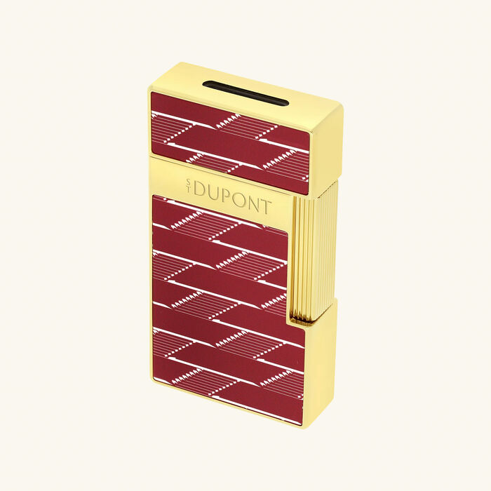 st dupont biggy monogram 1872 lighter burgundy