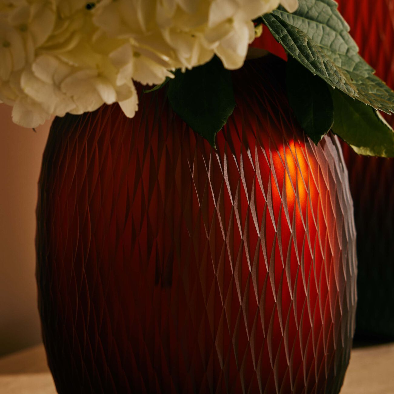 روكل مزهرية ميتامورفوسيس مستديرة متوسطة باللون العنبري