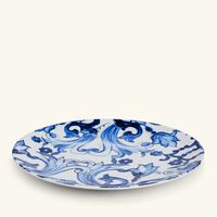 dolce gabbana casa blu mediterraneo fiore piccolo charger plate blue round 31cm