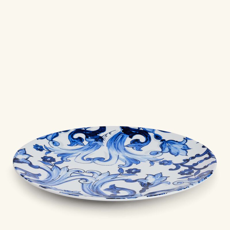dolce gabbana casa blu mediterraneo fiore piccolo charger plate blue round 31cm
