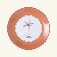 marie daage bamboo colonies dinner plate round pink 26cm