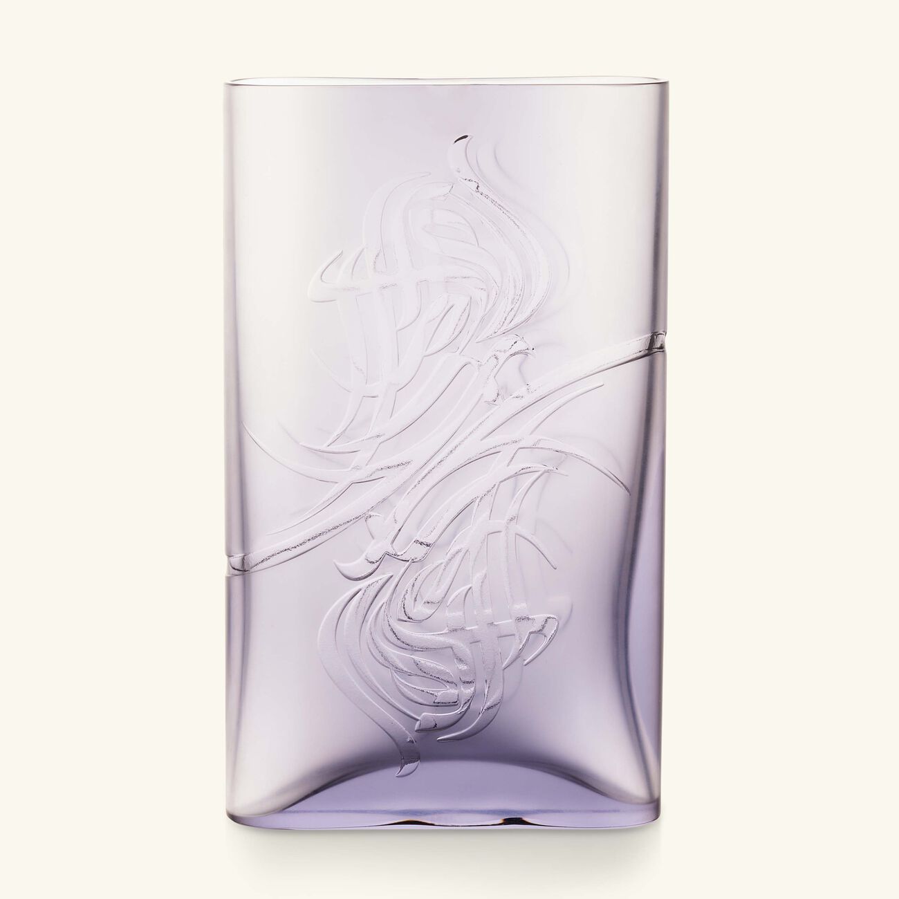 mario cioni   c oval shadow vase small clear