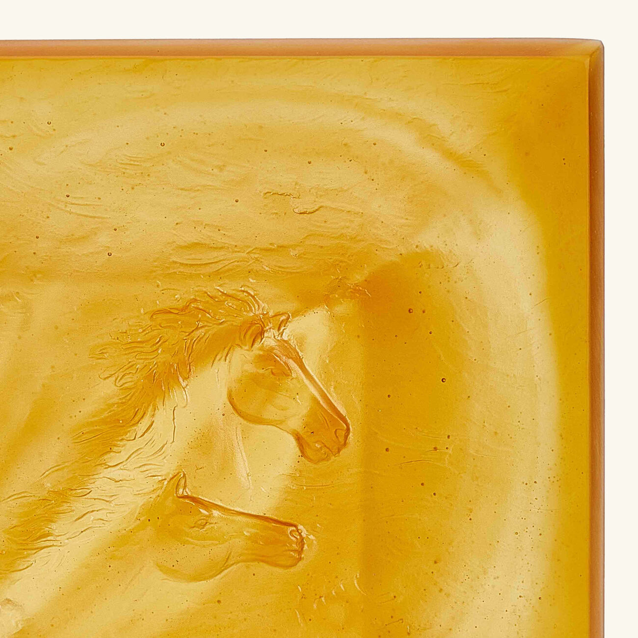 daum cavalcade trinket tray square small yellow
