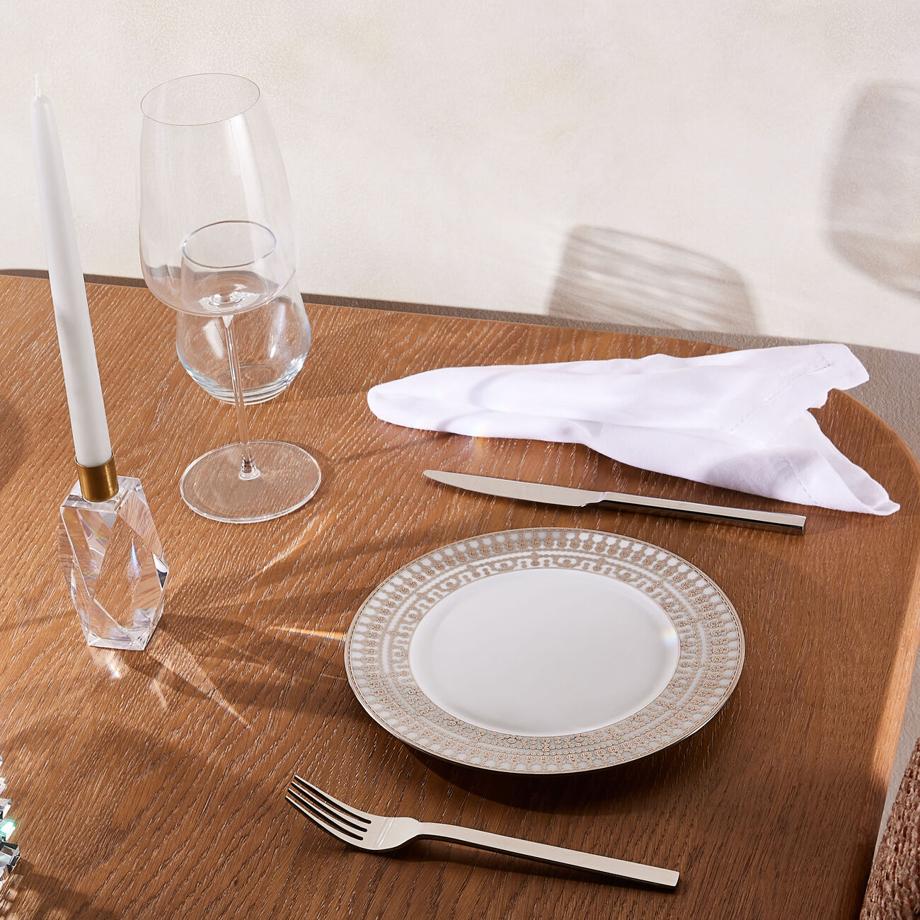 haviland tiara dessert plate round silver 22cm