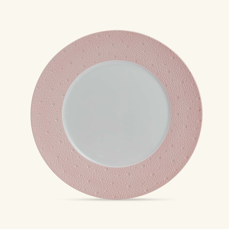 bernardaud ecume charger plate round pink 29cm
