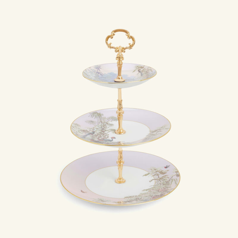 haviland le br sil 3 tier cake stand