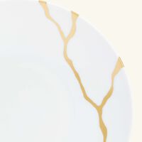bernardaud kintsugi bread butter plate round white 16cm