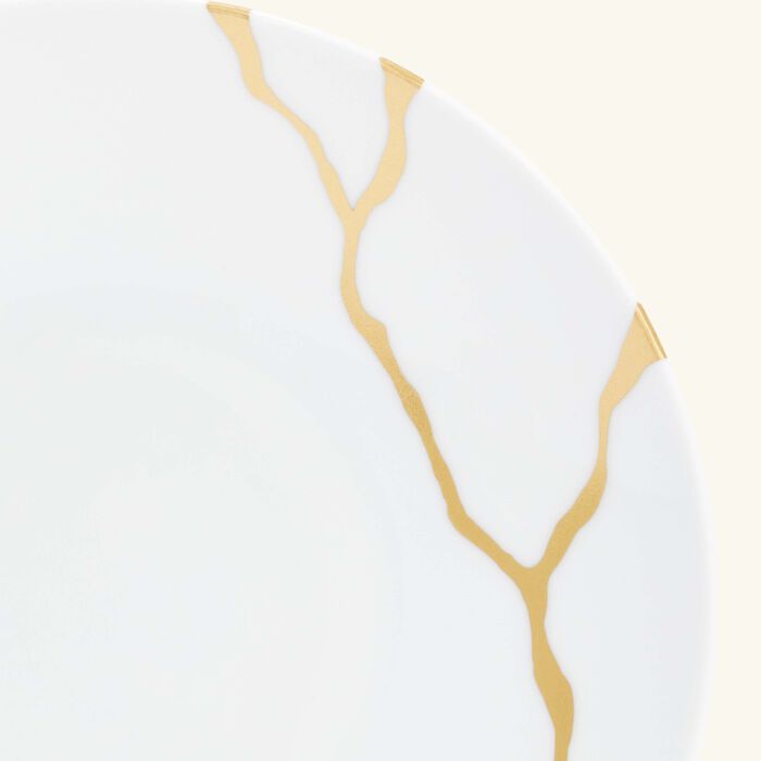 bernardaud kintsugi bread butter plate round white 16cm