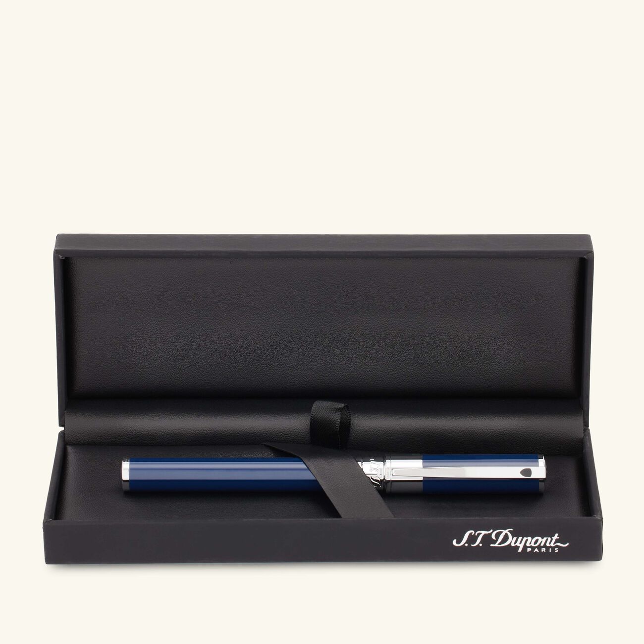 st dupont d initial blue rollerball pen blue