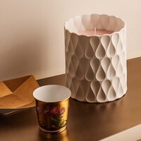 bernardaud rose tumbler with candle
