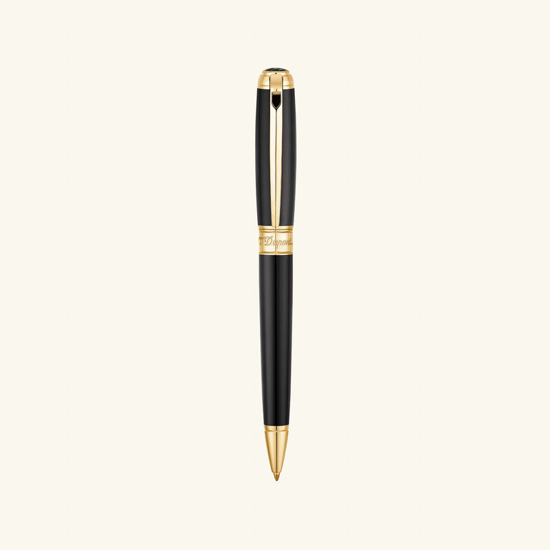 Line D Ballpoint Pen Black st dupont line d ballpoint pen black