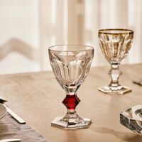 baccarat harcourt 1841 love drinking glass red