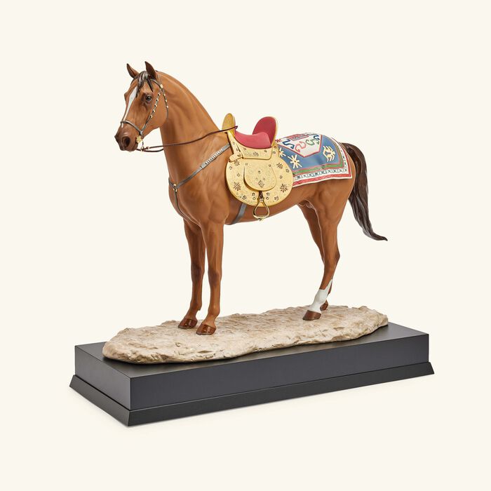 lladro karabakh horse sculpture large brown
