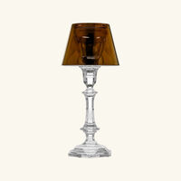 baccarat our fire candle holder gold