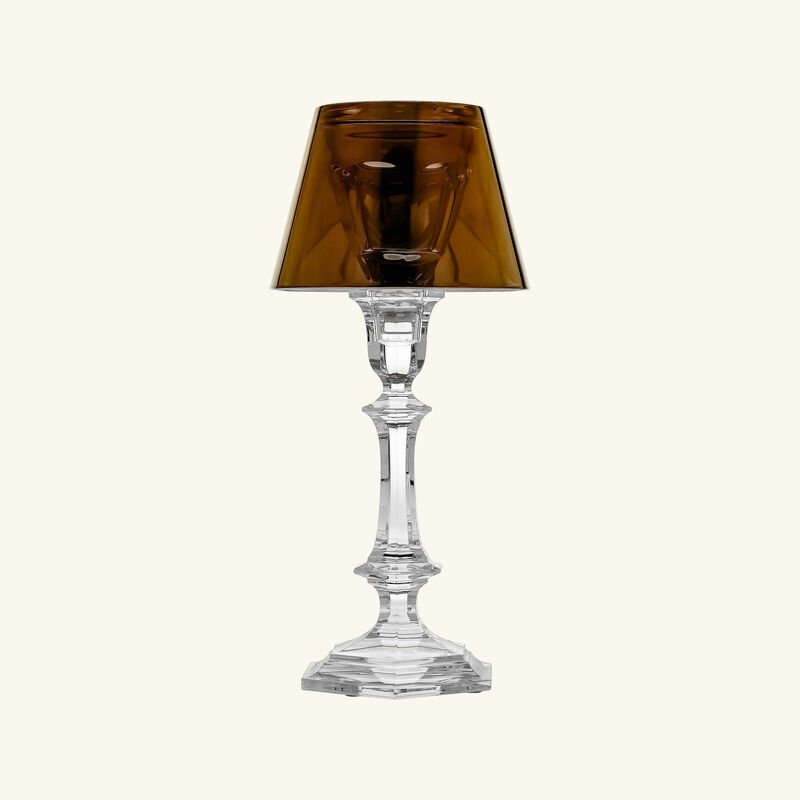baccarat our fire candle holder gold