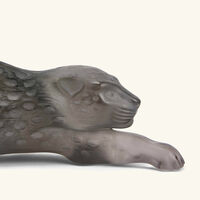 lalique zeila panther sculpture medium gold
