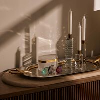 لاليك منحوتة على شكل سمكة صغيرة خضراء