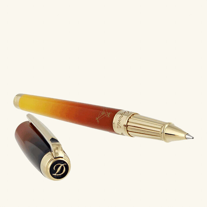 st dupont line d montecristo rollerball pen brown