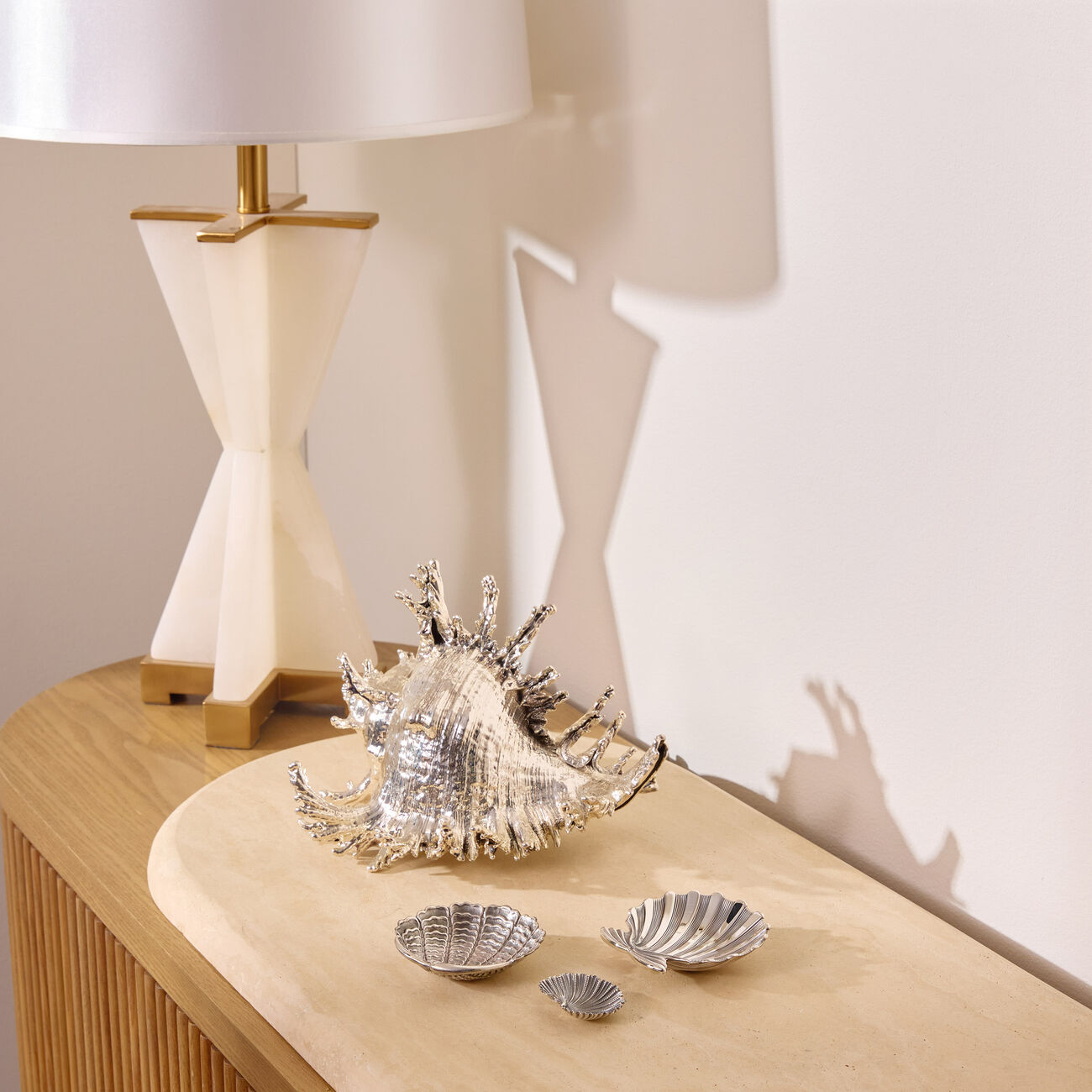 بوتشيلاتي وعاء على شكل صدفة المحار بحجم صغير