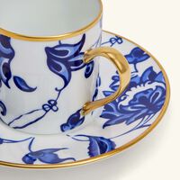 Prince Bleu Coffee Cup & Saucer Blue bernardaud prince bleu coffee cup saucer blue