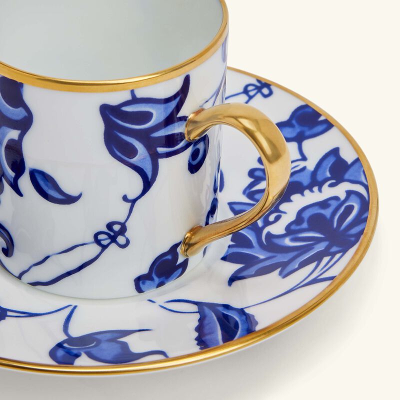 Prince Bleu Coffee Cup & Saucer Blue bernardaud prince bleu coffee cup saucer blue