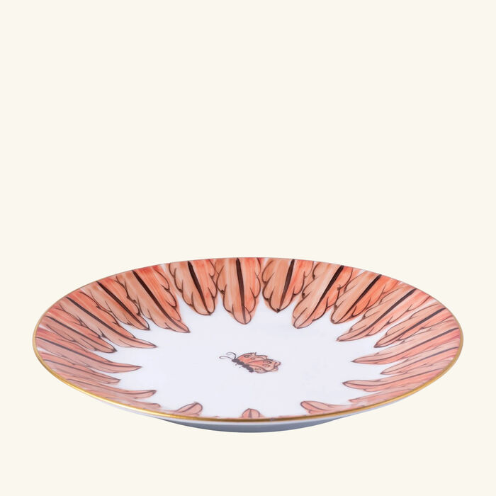 marie daage palmyre bread plate round orange 15cm