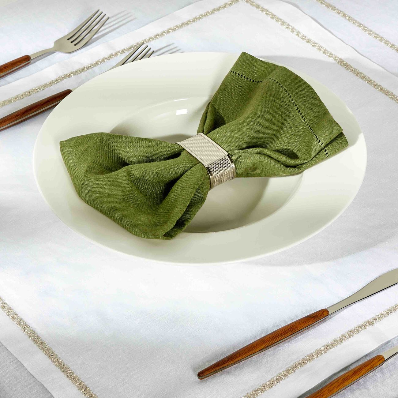 catherine denoual feliz napkin green