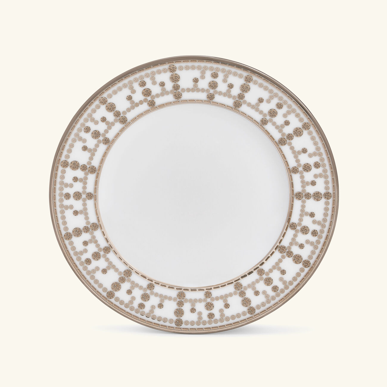 هافيلاند طبق الخبز والزبدة تيارا دائري باللون الفضي 16 سم