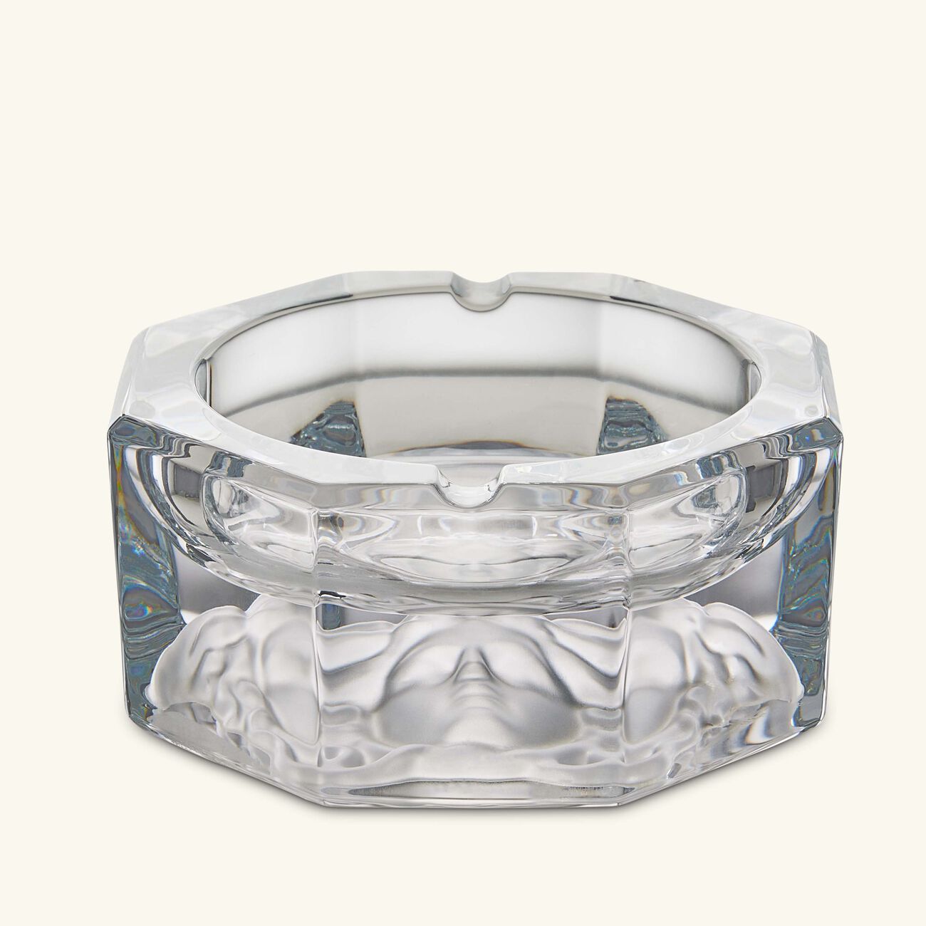 versace medusa lumiere ashtray octagonal small clear