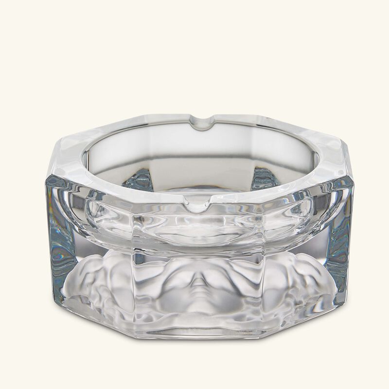 versace medusa lumiere ashtray octagonal small clear