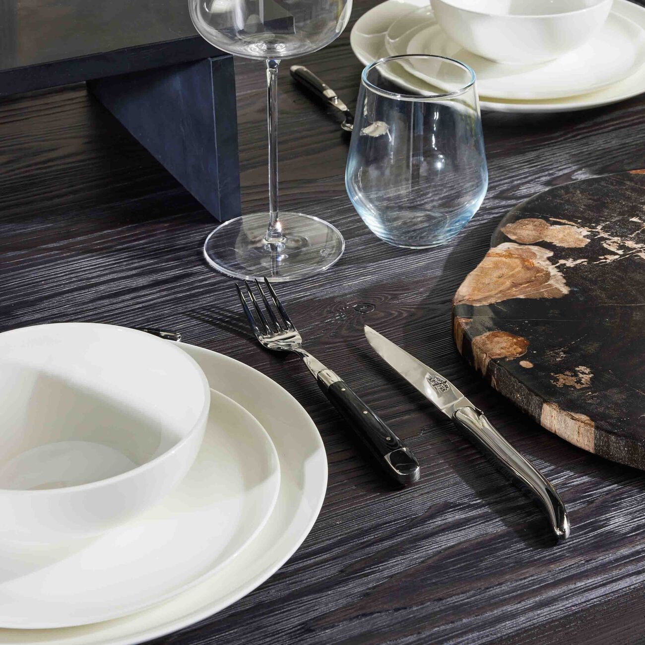 forge de laguiole philippe starck table knife silver set of 6