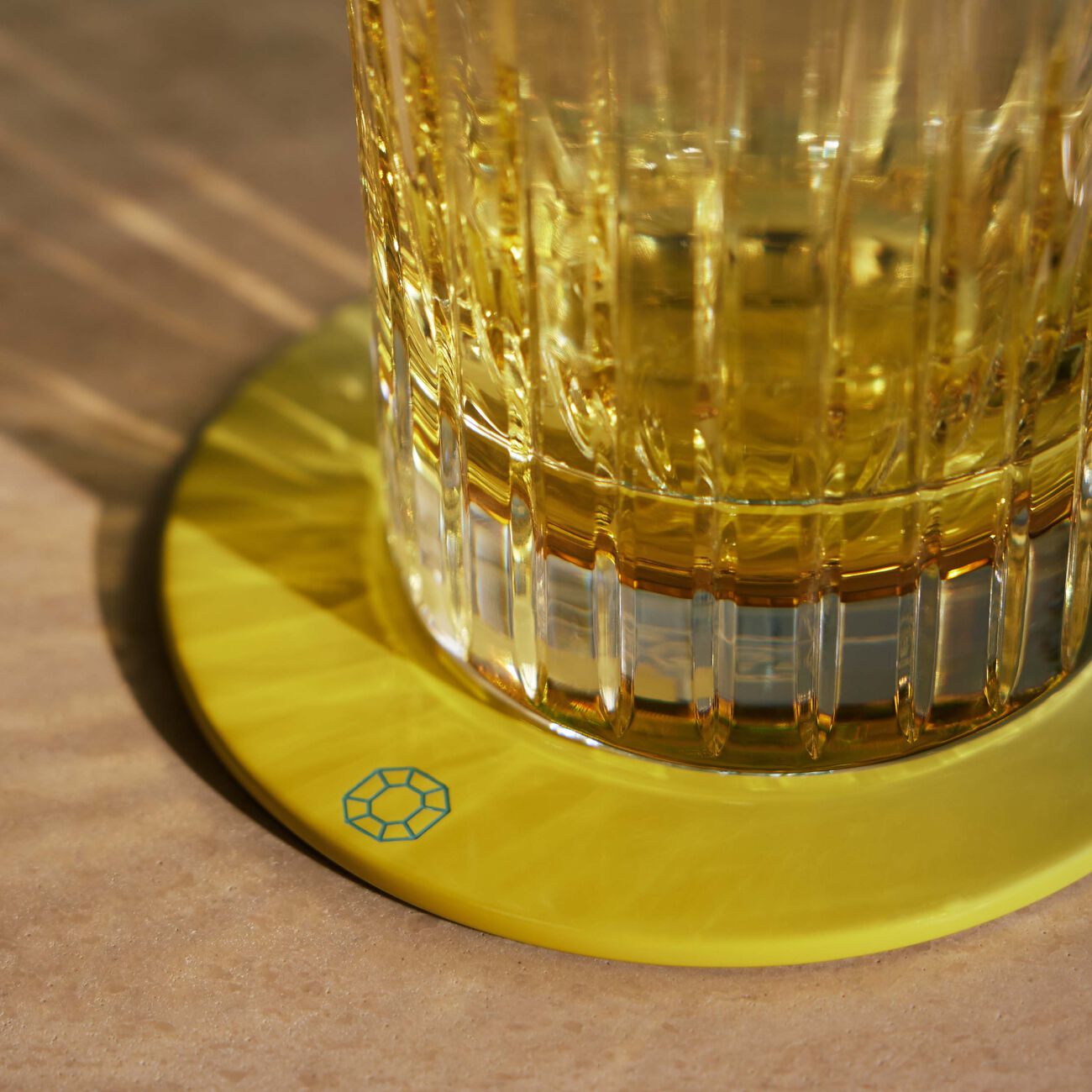 baccarat octogone coasters pastel set of 4