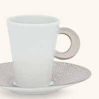 bernardaud ecume coffee cup   saucer white