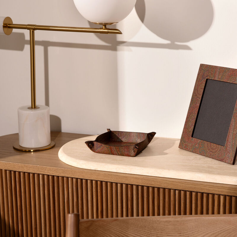 إيترو صينية أرنيكا للديكور مربعة باللون البني 15 سم